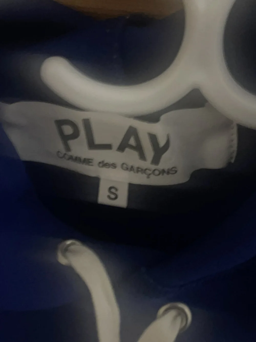 Comme des Garçons Play Blue Hoodie Size S - Picture 6 of 6